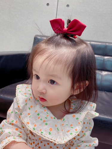 黄小妞 Безвредная детская заколка для волос для девочек с бантиком, детские шпильки для волос, аксессуар для волос, не повреждает волосы