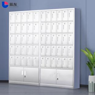 不锈钢水杯柜员工水杯架休息室茶水间茶杯工厂车间带门多格存放柜