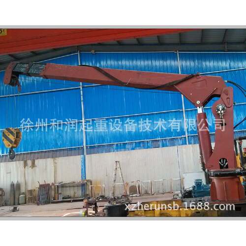 直臂式船用吊机CSQ5SB2/5吨船吊船尾吊液压船用吊机厂家