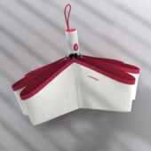 OLYCAT全自动98cm雨伞晴雨两用三折叠黑胶遮阳防紫外线太阳伞