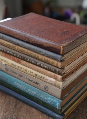 Vintage Books装饰精装外文书橱窗复古书创意摆件摄影道具古董书