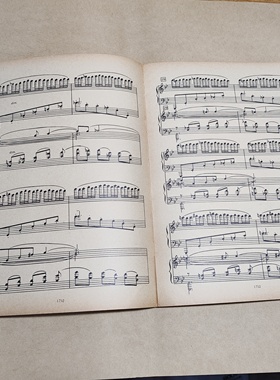 music scores复古怀旧外文乐谱古董老琴谱钢琴谱装饰摆件摄影道具