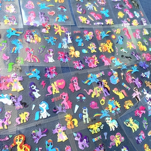 200张小马宝莉可爱贴纸柔柔碧琪娃娃紫悦云宝创意diy装 饰防水贴纸