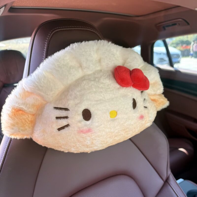 可爱猫咪车用颈枕车载腰枕靠垫