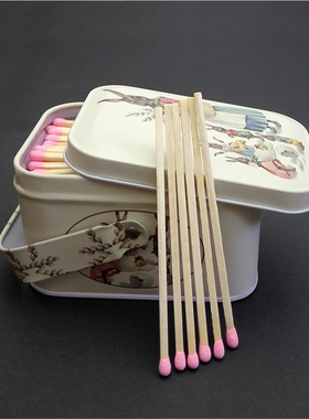 matches创意个性 复古 加长10cm香薰蜡烛一次性安全火柴洋火 精装