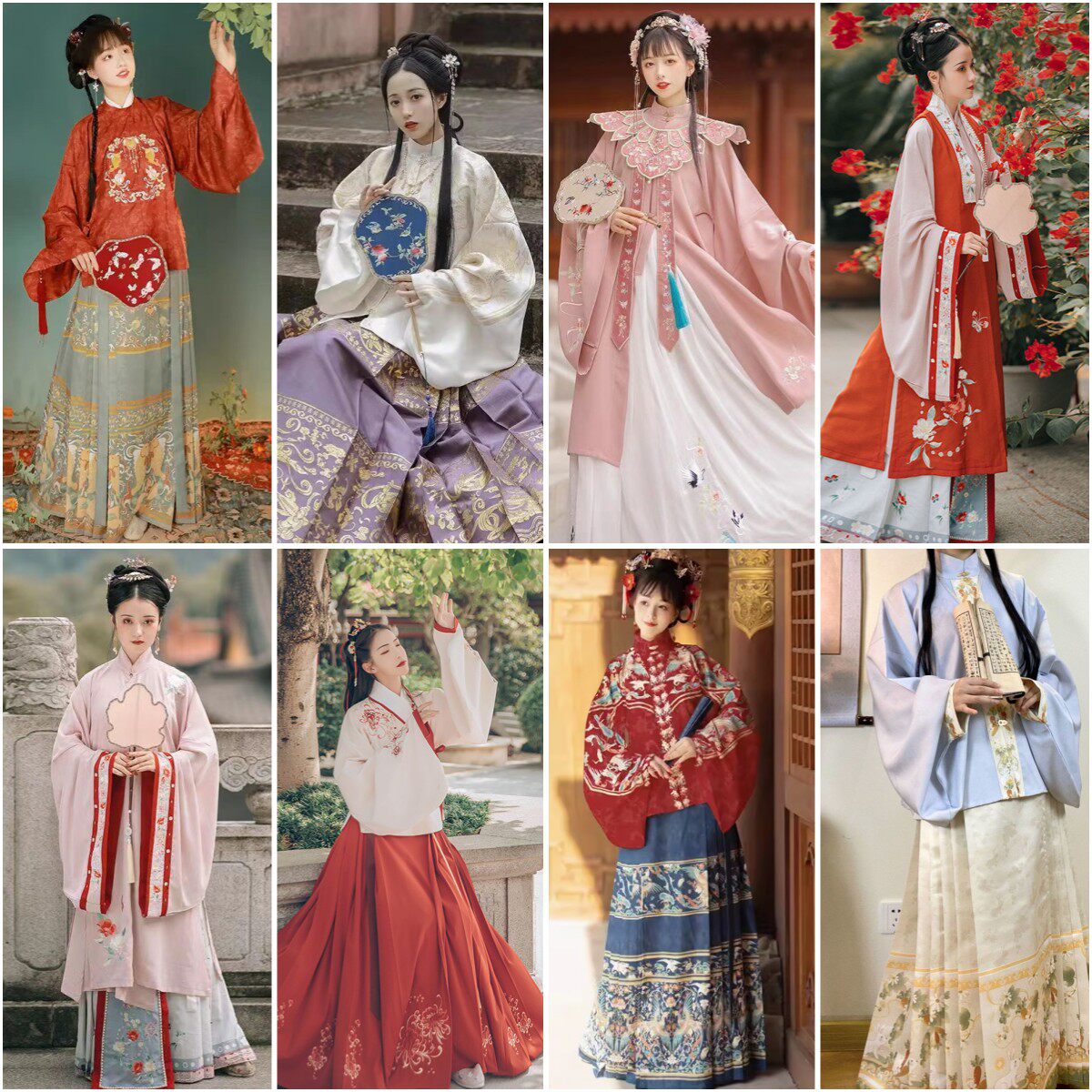 出租中式婚礼明制汉服女中国风仙气古风伴娘姐妹团全套马面裙