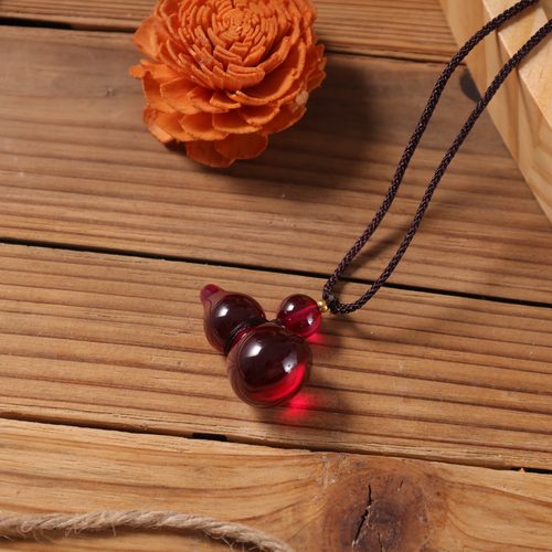 赵老师推荐正品天然生物光晶时小葫芦吊坠项链男女款本命年挂件