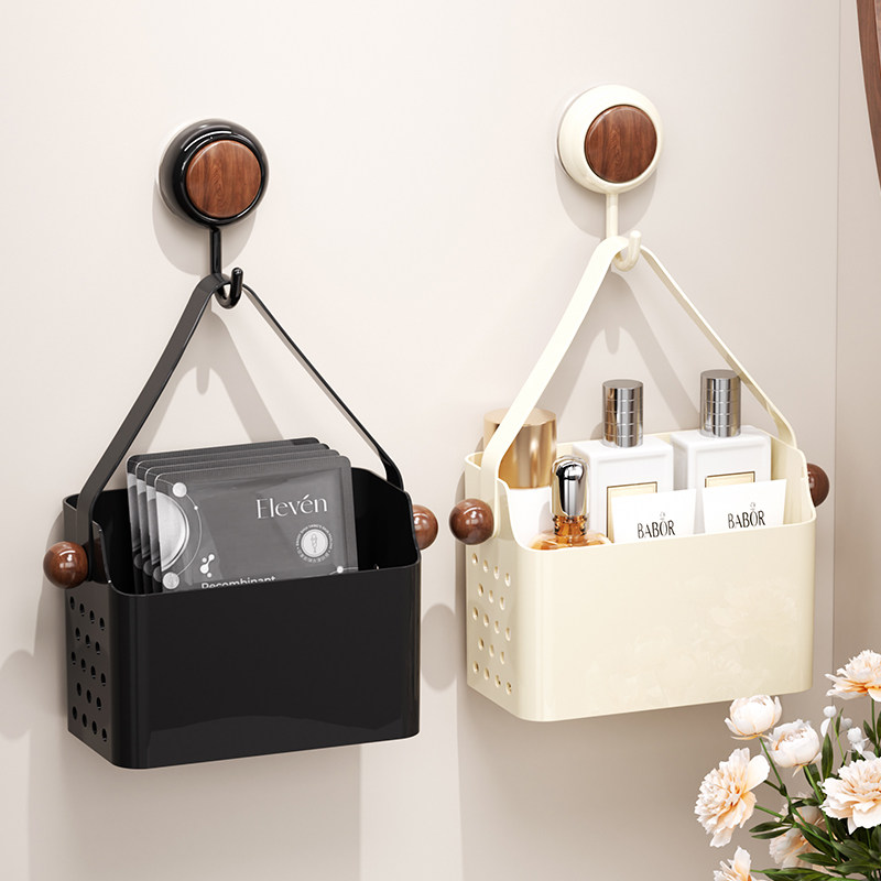 吸盘卫生间置物架壁挂浴室厕所洗漱台免打孔沥水护肤品面膜收纳筐,家庭/个人清洁工具,浴室角架/置物架,淘宝优惠券,粉丝福利购,淘宝优惠卷