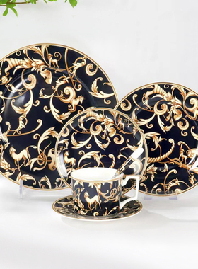 独角兽陶瓷盘子家用菜盘高级感浅平盘西餐餐盘牛排盘创意酒店餐具