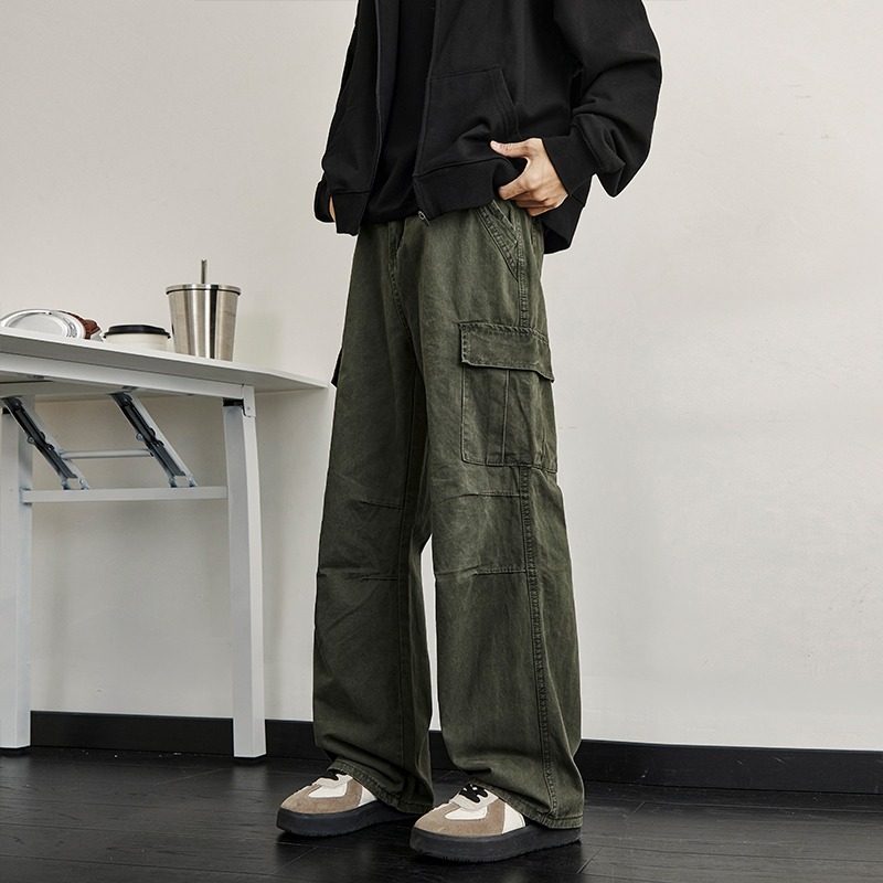 美式复古春夏纯棉工装休闲裤男