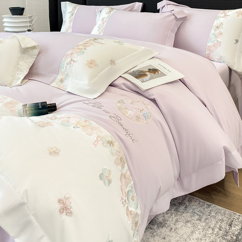 A类轻奢加厚纯棉秋冬磨毛四件套