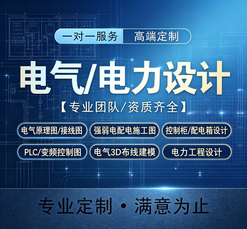 电力设计电力资质电力工程充电桩设计光伏设计配电设计CAD电气图