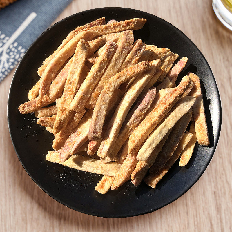 荔浦芋头条 芋头酥 香脆蟹黄香葱海苔口味芝士紫薯条油炸网红零食