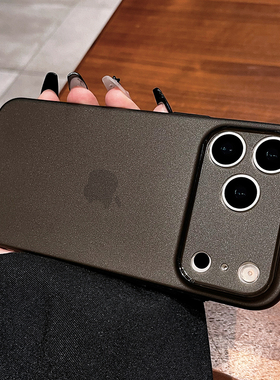 适用苹果17promax轻薄磨砂硅胶16pro手机壳新款iphone15高级感14pro简约风透明13全包镜头12男女11防摔保护套