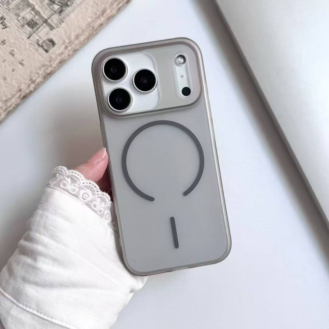 磨砂肤感全包适用苹果17promax手机壳新款iphone16pro细圈磁吸15plus保护套14pro高级感13防摔pc硬壳12pm男女