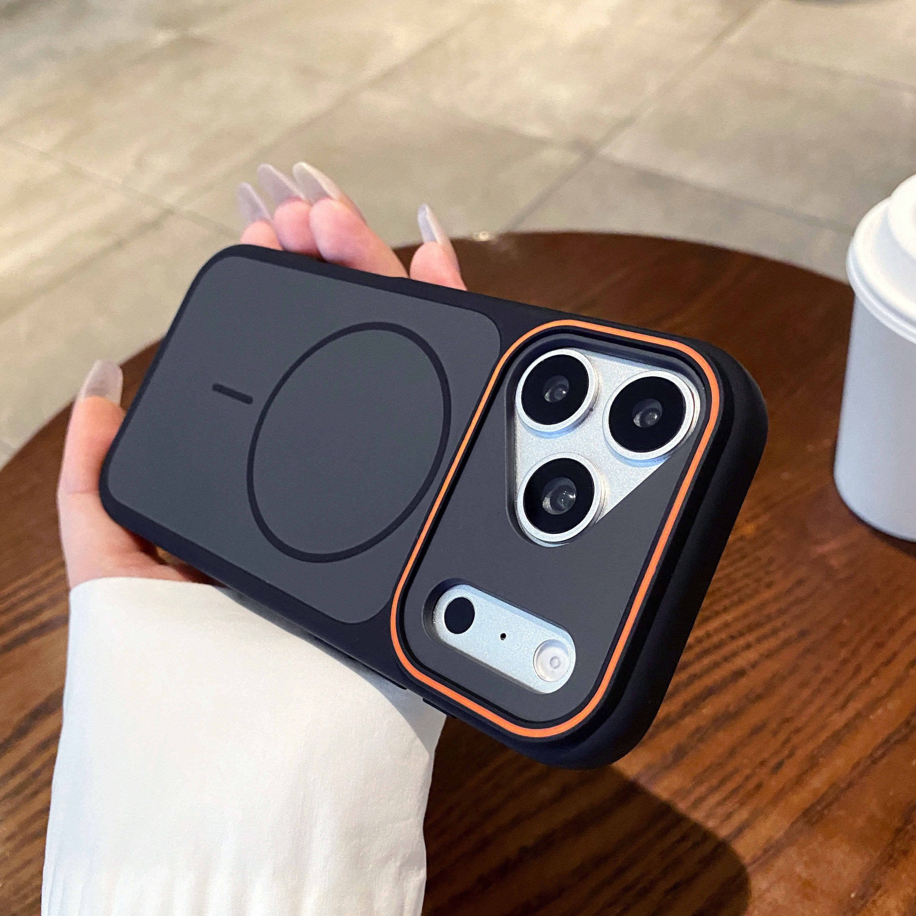 双色魅影大视窗适用iphone17pro手机壳新款iphone16plus细圈磁吸15promax高级感14肤感13全包防摔12/11保护套,3C数码配件,手机保护套/壳,淘宝优惠券,粉丝福利购,淘宝优惠卷