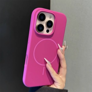 适用苹果16promax手机壳新款iphone15pro磁吸充电14pro防摔plus液态硅胶13高级感12promax简约11情侣女保护套