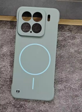 适用小米15pro手机壳新款细圈磁吸无边框xiaomi15保护套高级感14pro半包防摔13超薄散热ultra男女磨砂简约硬