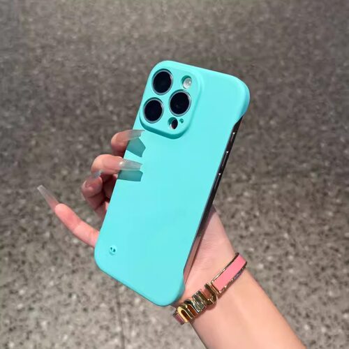 适用苹果17手机壳超薄散热无边框iphone16promax半包pc硬壳15磨砂肤感14/13/12/11保护套情侣不顶膜xsmax男女