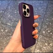 半包无按键新款 15plus手机壳14proMAX裸机高级感13Pro磨砂纯色多巴胺12防摔11硅胶X男女 适用苹果17pro简约16