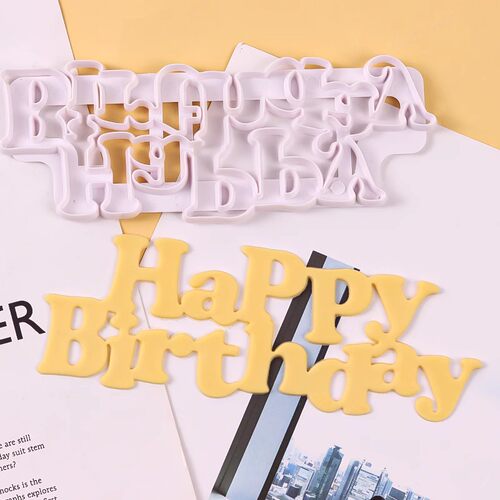 字母模具生日快乐切模翻糖