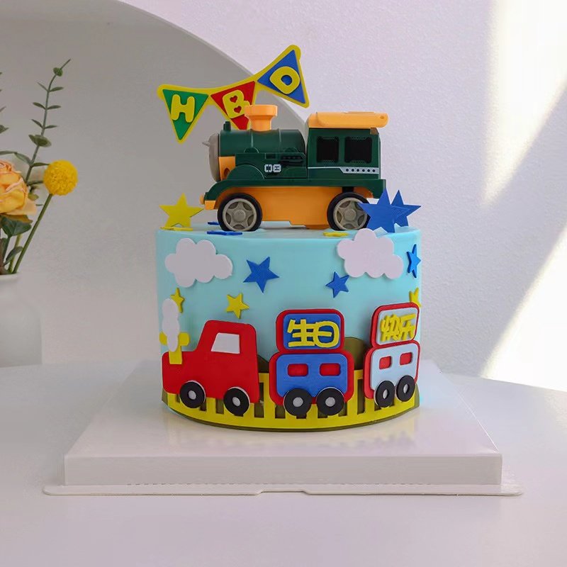 小火车蛋糕装饰插件摆件儿童卡通插牌火车头玩具男孩生日烘焙配件,节庆用品/礼品,节日装扮用品,淘宝优惠券,粉丝福利购,淘宝优惠卷