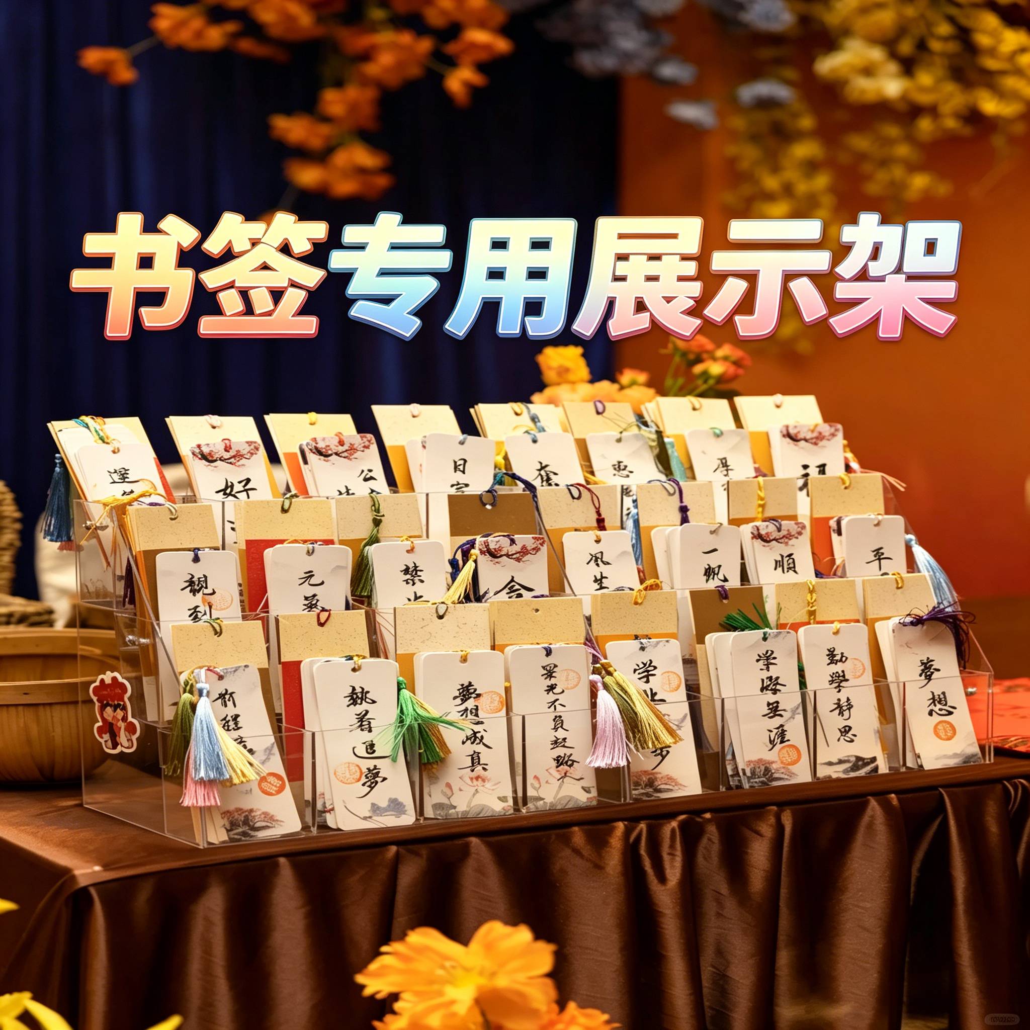 书签展示架亚克力笔架展示架文具展示架亚克力塑料亚克力阶梯展示