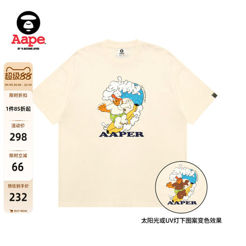 Aape猿人军团冲浪猿人短袖T恤
