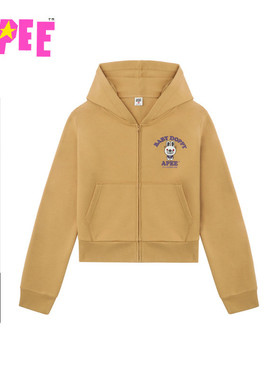 APEE女装秋冬卡通兔子刺绣连帽卫衣F145A5P
