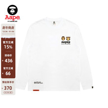 Aape旗舰店男装秋冬猿人军团徽章红色休闲潮流长袖T恤1575XXP