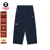 Aape男装 春秋猿人字母刺绣大口袋街头潮流水洗休闲裤 A679XXM