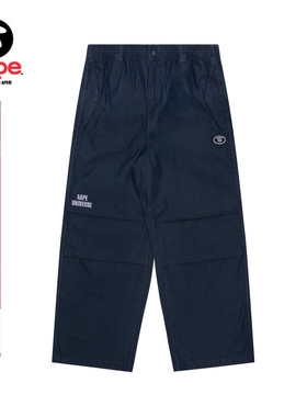 Aape男装春秋猿人字母刺绣大口袋街头潮流水洗休闲裤A679XXM