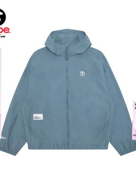 Aape旗舰店男装春夏猿人小标徽章连帽薄夹克外套7769XXQ