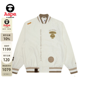 春秋猿人字母刺绣潮流嘻哈棒球服夹克外套7615XXL Aape旗舰店男装