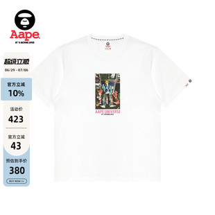 Aape联名tree_13插画字母印花潮流短袖T恤9810XXQ