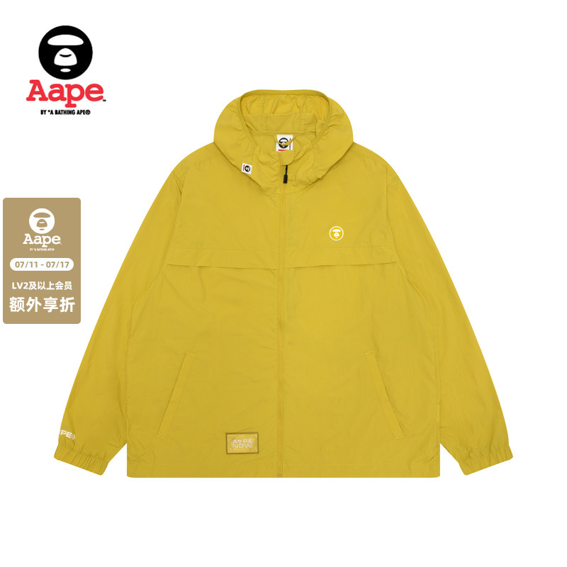 Aape旗舰店男装春夏小标徽章简约休闲宽松夹克外套7716XXO
