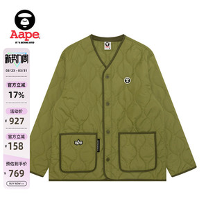 Aape联名ALPHA INDUSTRIES男装秋冬潮流绗缝夹克外套9737XXP