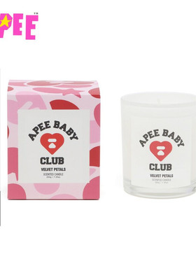 APEE家居心型标丝绒花瓣调香薰蜡烛（200g）F398A5P