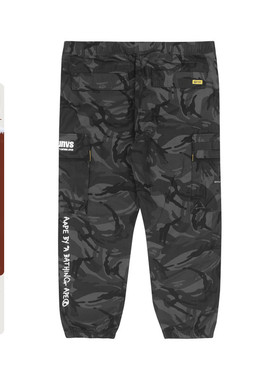 Aape旗舰店男装秋款猿人章字多色花迷彩口袋束脚潮流长裤6828XAI