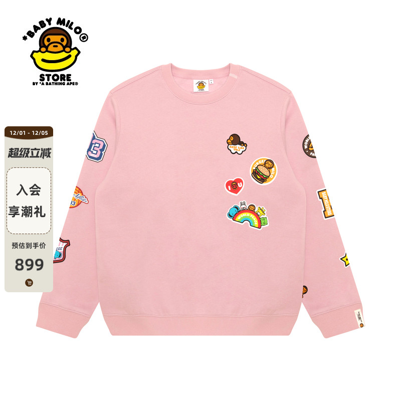 BABYMILOSTORE印花薄绒卫衣