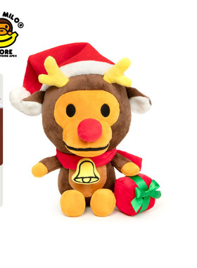 BABY MILO STORE配饰红色卡通圣诞礼物小猴公仔玩偶4431XXP