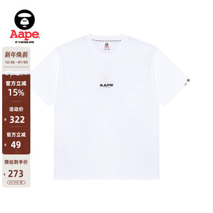 Aape旗舰店男装 T恤1647XXO 春夏LOGO印花休闲潮流简约短袖