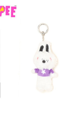 APEE配饰毛绒兔子公仔钥匙扣F303A5P