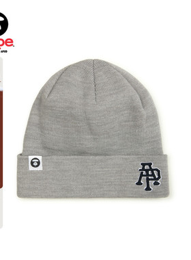 Aape旗舰店配饰字母刺绣休闲潮流针织帽冷帽5232XXN
