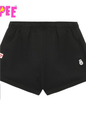 APEE女装秋冬卡通兔子刺绣休闲卫裤短裤F174A5P
