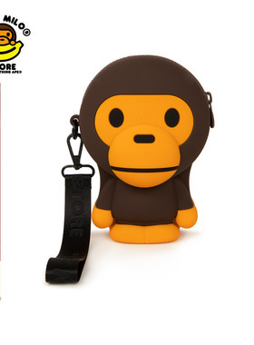 BABY MILO STORE配饰卡通小猴硅胶收纳包4382XXO