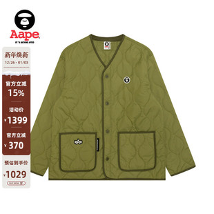 Aape联名ALPHA 秋冬潮流绗缝夹克外套9737XXP INDUSTRIES男装
