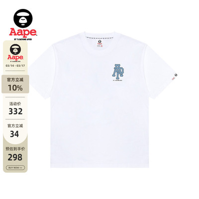 Aape圆章图案休闲潮流短袖T恤