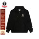 Aape旗舰店男装 秋冬字母徽章简约潮流薄绒休闲卫衣外套C378XXP
