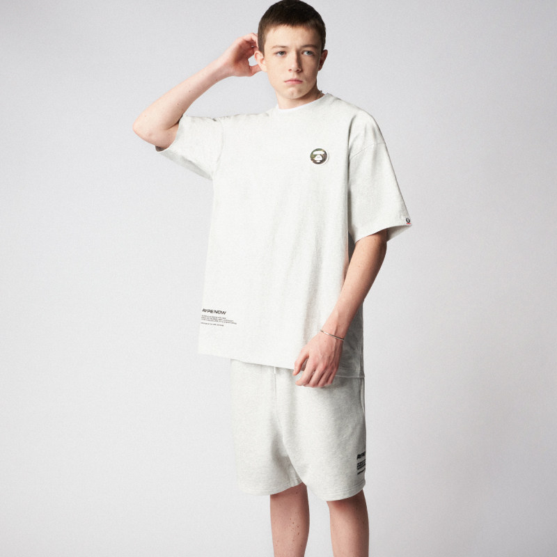 Aape旗舰店男装春夏字母印花猿颜图案短袖T恤0900XXI